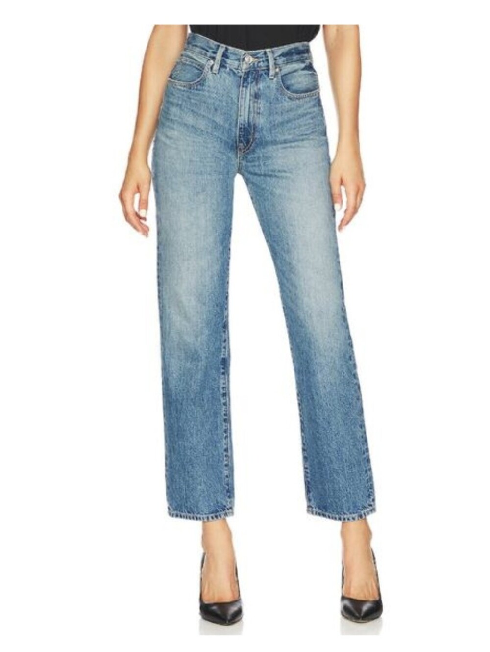 SLVRLAKE London High Waisted Straight Leg Denim Jeans 27 Tell Me Why